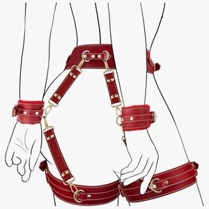 Unisex BSDM 13 Piece Set Burgundy